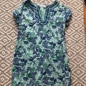 Vineyard Vines Embroidered Bird Tunic Shift Dress